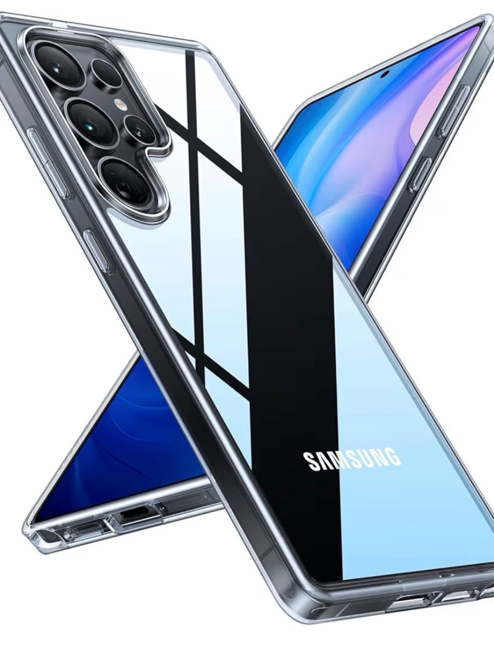 Samsung Clear Slim Protective Case for Silver Phones